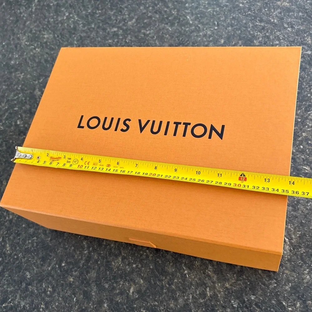 Louis Vuitton Medium Saffron Orange Storage Box 14x10x5 Pull-Tab Flap